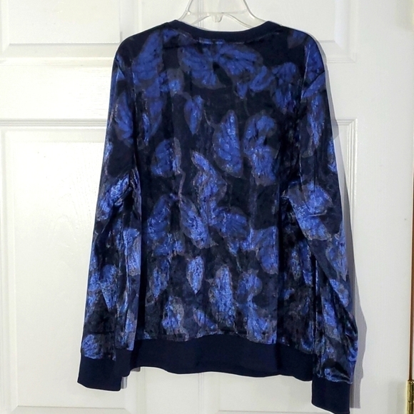 Nanette Lepore Velvety Floral Top Extra Large - Picture 4 of 12